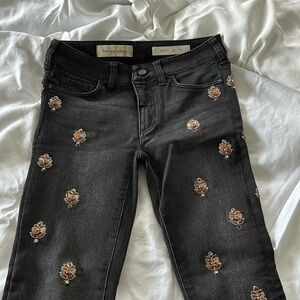Anthropologie embellished jeans 25